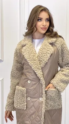 Выкройка женского комбинированного пальто WC260121