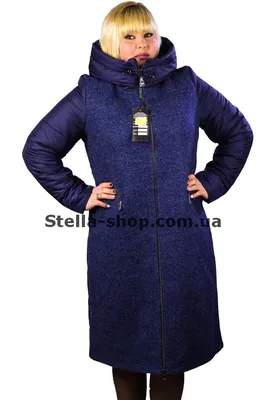 Пальто однобортное комбинированное — SHI-SHI