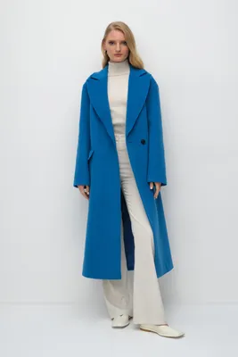 Утеплённое прямое пальто с воротником-стойкой (MJ6562O02-69) купить за 3999  руб. в интернет-магазине O'STIN