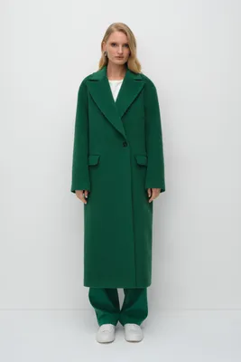 Женское Прямое светло-коричневое пальто в рубчик купить в онлайн магазине -  Unimarket