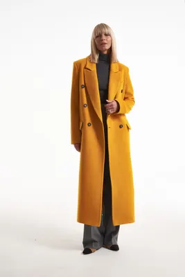 Пальто прямого силуэта цвет: Черный купить за 34 990 руб.