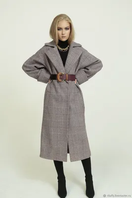 Пальто прямое - артикул 306 твид - пальто от бренда MARGO