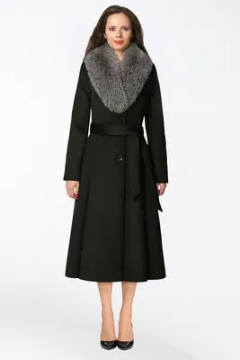 Элитное зимнее пальто с мехом купить в Москве, брендовое пальто из  итальянской шерсти Loro Piana