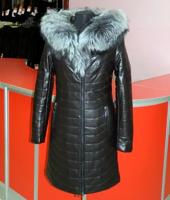 Женское зимнее пальто с мехом бежевое Ланда | Lapelle.by