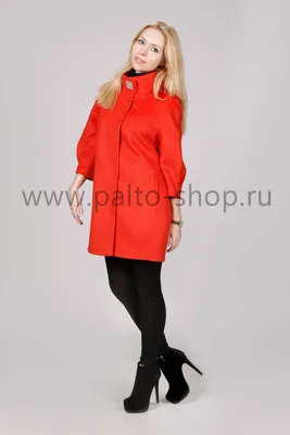 Пальто Палома Boney James Коралл | Интернет магазин Palto-Shop.ru
