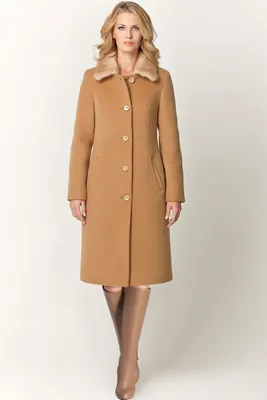 Заказать стильное пальто с мехом норки с доставкой | Артикул:  NT-178-120-GL-N