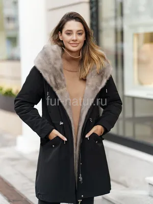 Купить Пальто 3в1 с жилетом из меха норки в интернет магазине | Артикул:  T-956-110-N-GR