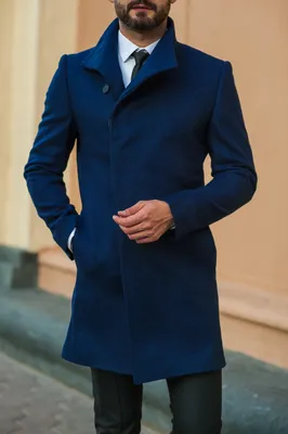 Пальто oversize демисезонное, цвет синий купить недорого