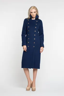 Пальто Trendyol синего цвета TWOAW21KB0038 RTLACY879001 купить за 244 р. -  Modamay.by