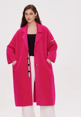 Пальто Miss Chic, цвет: фуксия, MP002XW13A7F — купить в интернет-магазине  Lamoda