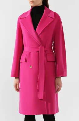 Женское фуксия пальто из смеси шерсти и кашемира KENZO купить в  интернет-магазине ЦУМ, арт. F962MA004570