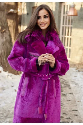 Стеганое пальто цвета фуксия №1059483 - купить в Украине на Crafta.ua