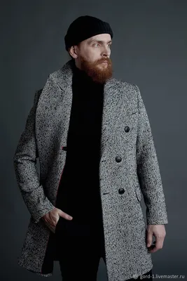 Мужское шерстяное пальто в елочку, темно-синее двубортное длинное пальто,  повседневный Блейзер на зиму | AliExpress