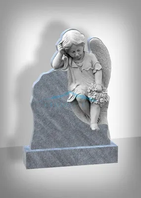 Памятник с ангелом из гранита на могилу №17