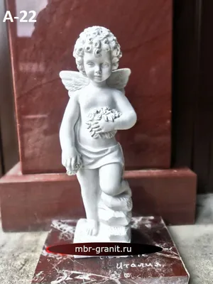 Статуэтка ангела, скульптура ангела из полимербетона на могилу