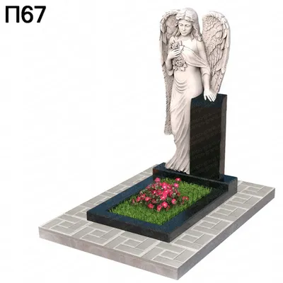 Гранитные памятники на могилу в виде ангела - Scarpel