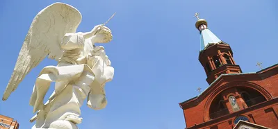 Фигурки ангелов на кладбище, на могилу в Москве и МО, фото, цена