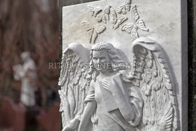 Памятник с ангелом на могилу фото и цены. Ангелы на памятниках из гранита и  мрамора