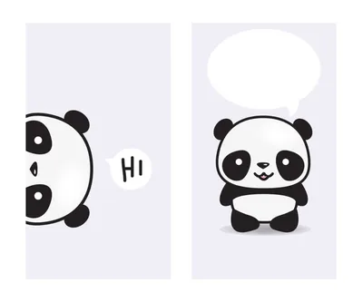 Panda💗 Рисунок панды, Рисунки панды, Панда, panda desenho kawaii