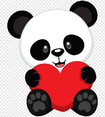 Милая пушистая панда, акварельный …» — создано в Шедевруме
