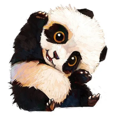 Панда,акварель | Рисунки панды, Рисунок панды, Маки картины