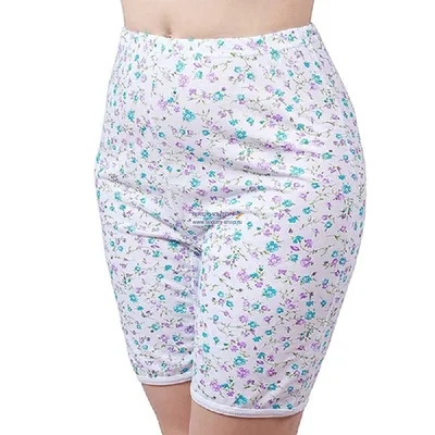 Панталоны женские с высокой посадкой с мелкими цветочками хлопковые, трусы  панталоны длинные, Ладан (ID#1672773809), цена: 153 ₴, купить на Prom.ua