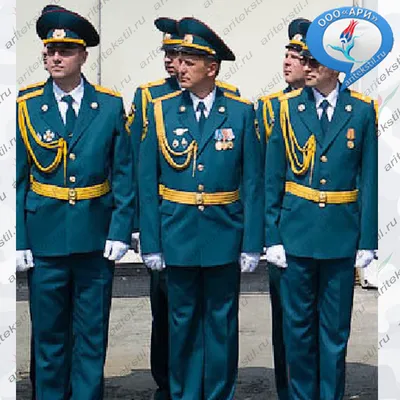 Китель парадный для Общевойсковой России Мужской тк п/ш цвет морская волна  новый образец
