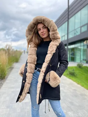 Парка зимняя женская Staff nam black черная цена