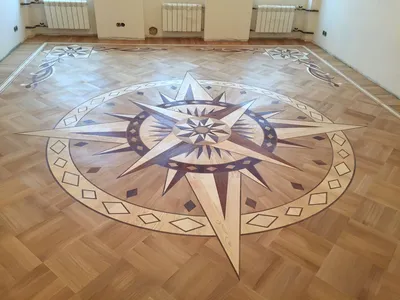 Художественный паркет в квартире на Тверской