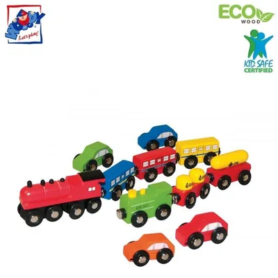 Детский новогодний подарочный набор паровозик с вагончиками, 19 предметов,  1603B-1A (ID#1325327811), цена: 599 ₴, купить на Prom.ua