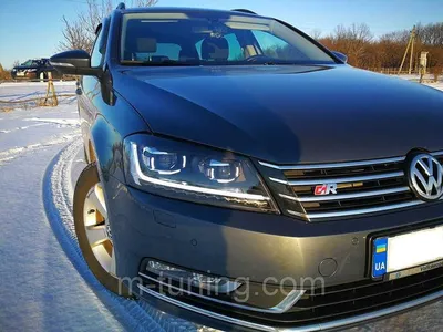 Передняя альтернативная оптика (с Дхо) для Volkswagen Passat (B7) Usa 2011+  (Junyan, TVK028-V1PNB) | Auto-Tuning.in.ua