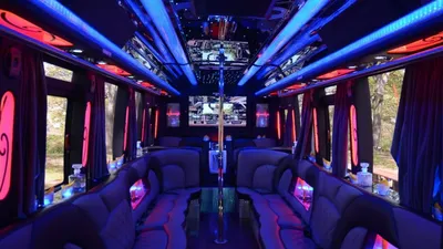 VIP Limo Service: E-450 Limo Party Bus