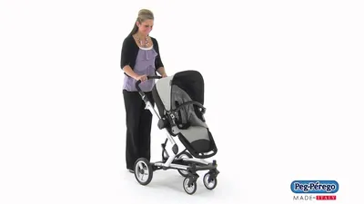 2011 Stroller System - Peg Perego Skate System - How to Lock Wheels in  Place and Use Brake - YouTube