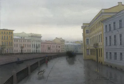 Постер СПб и картины художника Улумбекова Санкт Петербург в акварелях.  Смотрите любуйтесь покупайте.