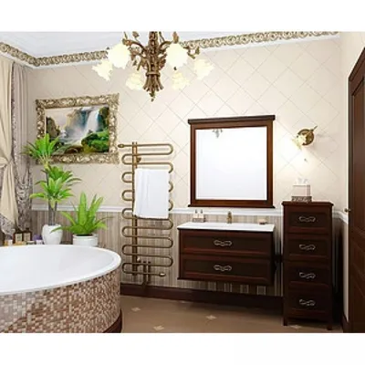 Шкаф-пенал для ванной комнаты напольный SanStar Каскад белый