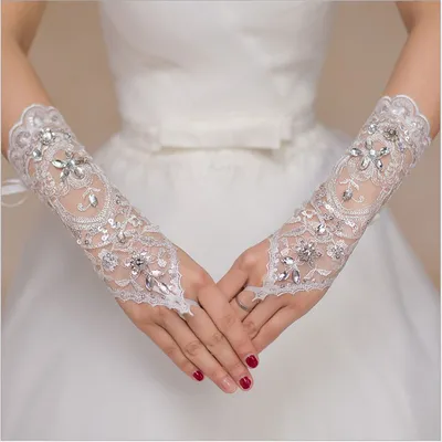Перчатки для невесты фото фотографии