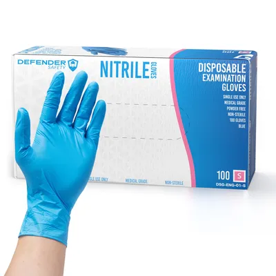 Blue Nitrile Gloves Powder Free 9 Mil Fentanyl Resistant Case Of 500