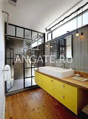 Ванная комната в деревянном доме из бруса, дизайн и интерьер ванны в доме  из клееного бруса