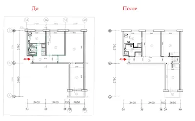 Перепланировка трёхкомнатной квартиры в хрущевке - фото, дизайн квартиры -  PEREPLAN