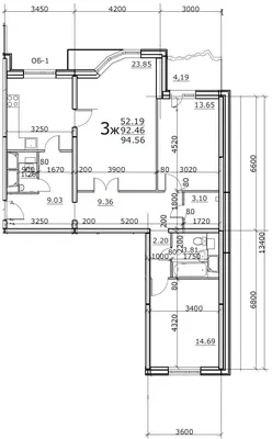 Перепланировка трёхкомнатной квартиры в хрущевке - фото, дизайн квартиры -  PEREPLAN