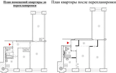 Перепланировка хрущевки в 2024г. - Варианты + фото