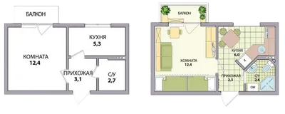 Перепланировка хрущевки в 2024г. - Варианты + фото