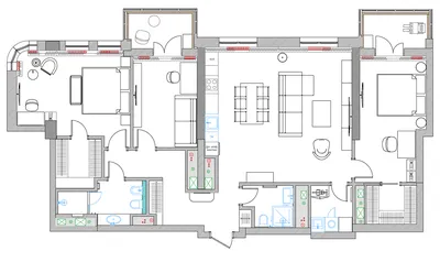 Перепланировка квартиры в доме серии П-30 - PEREPLAN