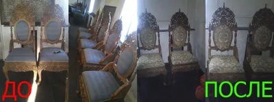 Перетяжка стульев экокожей в Москве