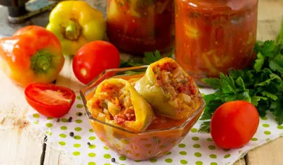 Фаршированный перец овощами - рецепты приготовления с фото - Рецепты,  продукты, еда | Сегодня