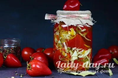 Перцы, фаршированные овощами, на зиму в томате — рецепт с фото | Рецепт |  Еда, Питание рецепты, Овощи
