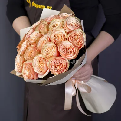 Букет \"Персиковые розы\" с доставкой в Бахчисарае — Фло-Алло.Ру, свежие  цветы с бесплатной доставкой