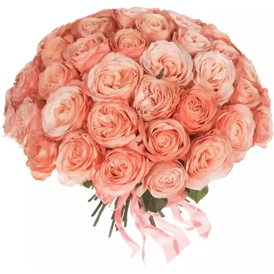 Персиковый букет из 9 роз | Во Имя Розы
