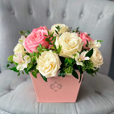 Букет из 25 роз \"Персиковые розы\" – купить недорого с доставкой по Москве