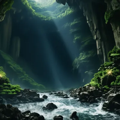 Пещера Esa-Ala из фильма Санктум, …» — создано в Шедевруме